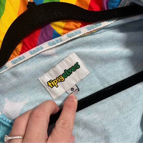 Tipsy elves chasing rainbows costume onsie - Picture 2 of 6